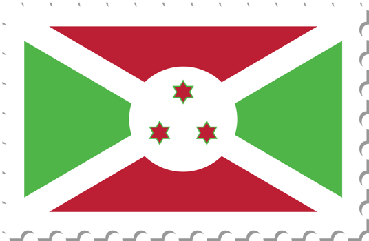 Burundi flag postage stamp. png
