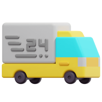 delivery car 3d render icon illustration png