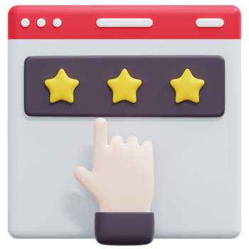 rating 3d render icon illustration png