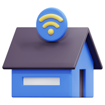 smart home 3d render icon illustration png