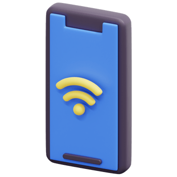 smartphone 3d render icon illustration png