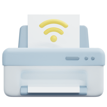 printer 3d render icon illustration png