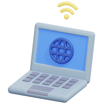 internet of things 3d render icon illustration png