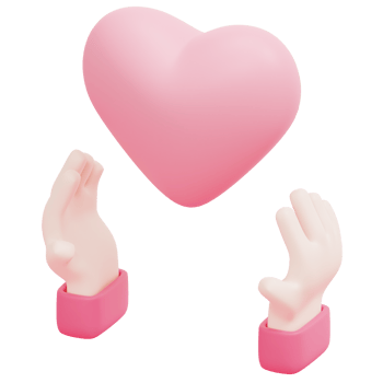 love 3d render icon illustration png