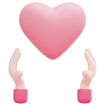 love 3d render icon illustration png