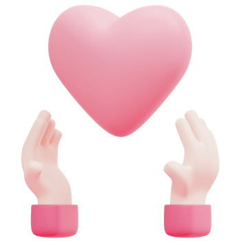 love 3d render icon illustration png
