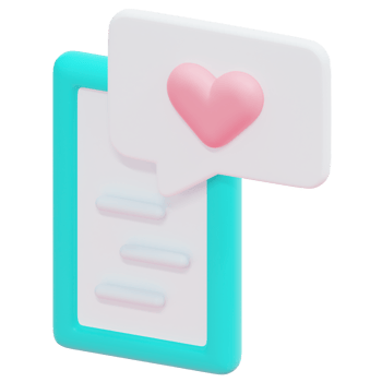 talk 3d render icon illustration png