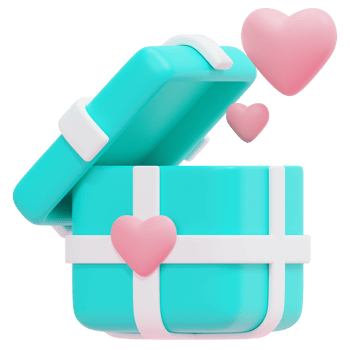 gift 3d render icon illustration png