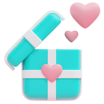 gift 3d render icon illustration png