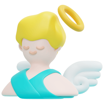 cupid 3d render icon illustration png