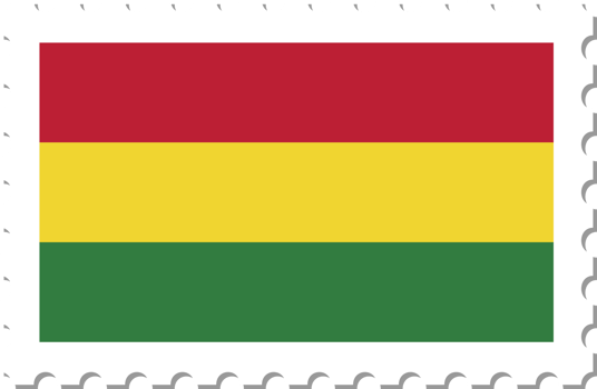 Bolivia flag postage stamp. png