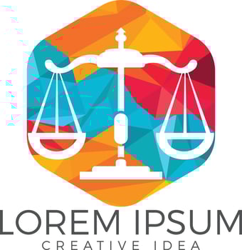 Law and Attorney Logo Design. vector