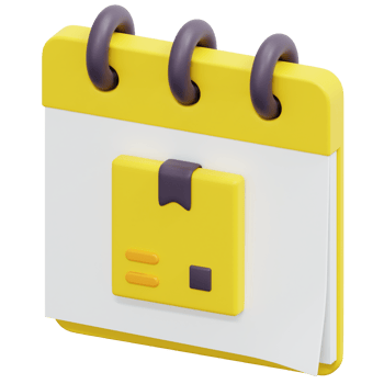 calendar 3d render icon illustration png