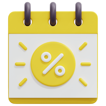 calendar 3d render icon illustration png