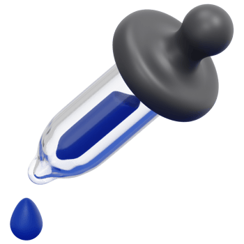 dropper 3d render icon illustration png