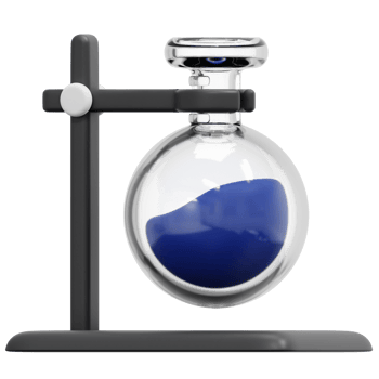 test tube 3d render icon illustration png