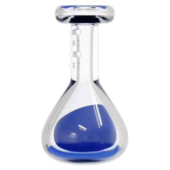 volumetric flask 3d render icon illustration png