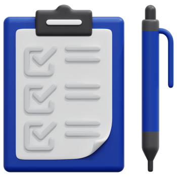 clipboard 3d render icon illustration png