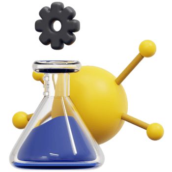 research 3d render icon illustration png