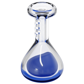 volumetric flask 3d render icon illustration png