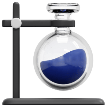 test tube 3d render icon illustration png