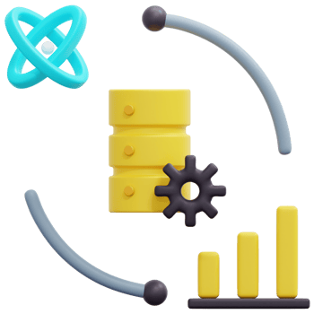 data science 3d render icon illustration png