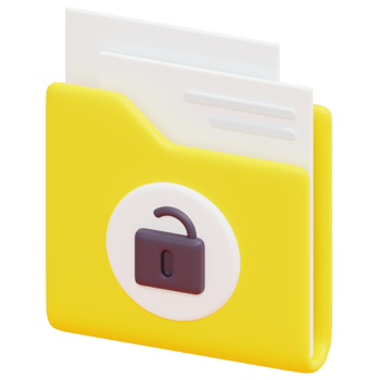 folder 3d render icon illustration png