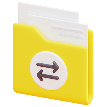 folder 3d render icon illustration png