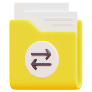 folder 3d render icon illustration png