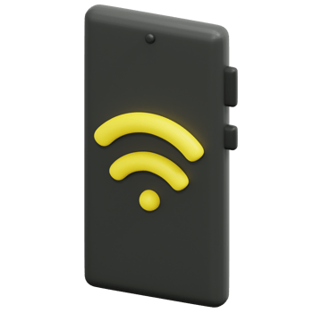 wifi 3d render icon illustration png