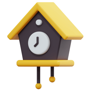cuckoo 3d render icon illustration png