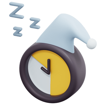 sleep 3d render icon illustration png