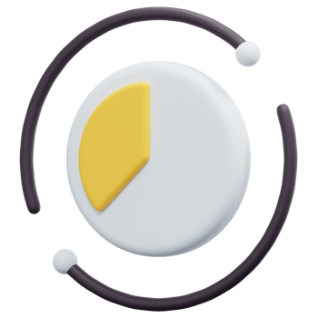 time 3d render icon illustration png