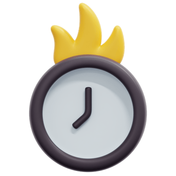 deadline 3d render icon illustration png