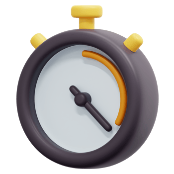 stopwatch 3d render icon illustration png