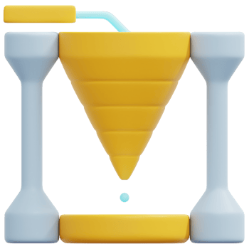 water clock 3d render icon illustration png