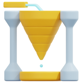 water clock 3d render icon illustration png