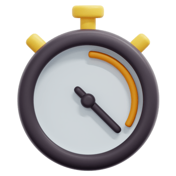 stopwatch 3d render icon illustration png