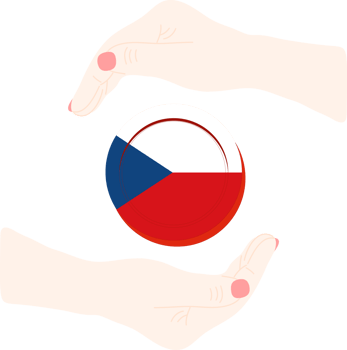 Czech hand drawn flag, Czech koruna,Euro hand drawn png