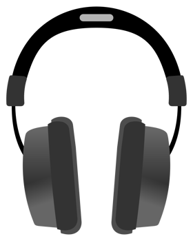 Realistic headset image png