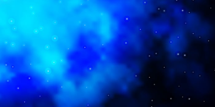 Dark BLUE vector layout with bright stars.
