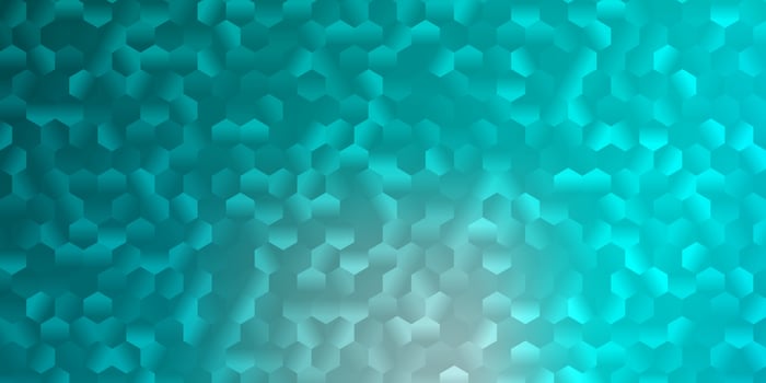 Light green vector template in a hexagonal style.