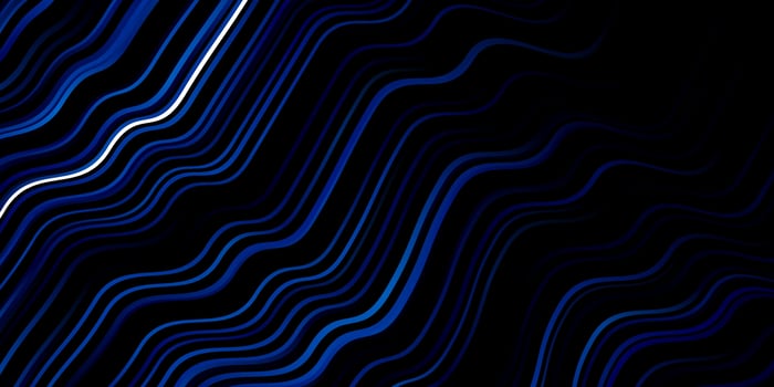 Dark BLUE vector template with lines.