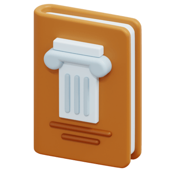 history book 3d render icon illustration png