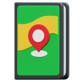 travel 3d render icon illustration png