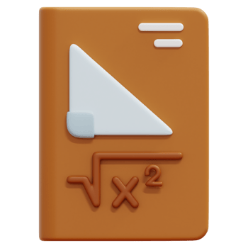 math book 3d render icon illustration png