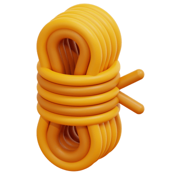 rope 3d render icon illustration png