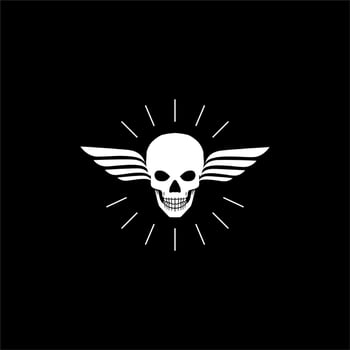 viking man theme line art logo vector