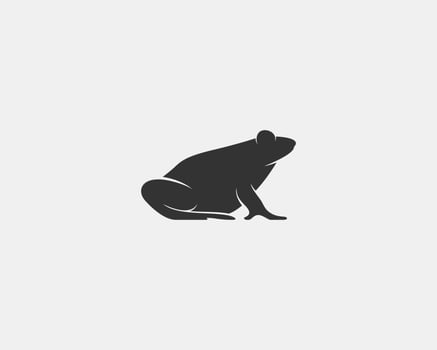 Frog vector silhouette