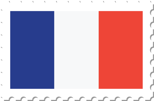France flag postage stamp. png